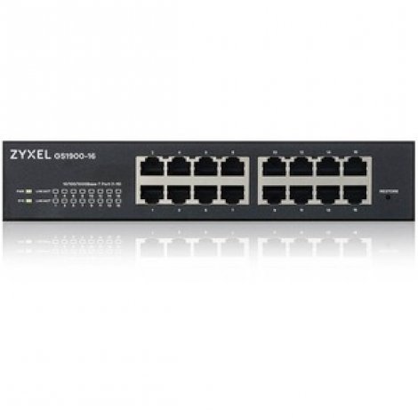 Zyxel GS1900-16 Rev 03F | 16-port GbE Smart Managed Switch