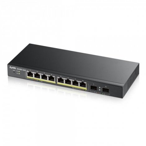 Zyxel GS1900-8HP-GB0103F | 8 x Ports PoE+ 10/100/1000Base-T L2 Managed 1U R-M Smart Switch