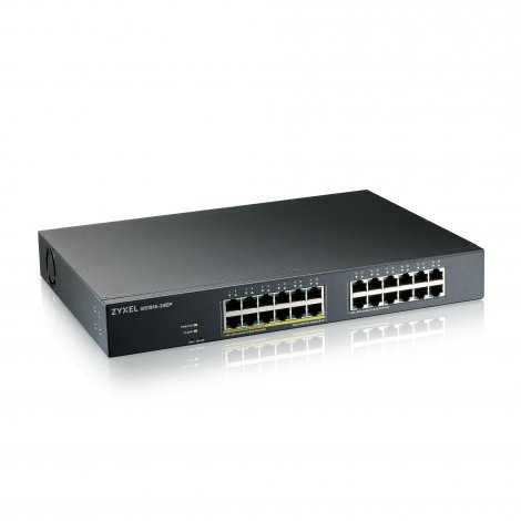 Zyxel GS1915-24EP-GB0101F | 12 x Ports 1000Base-T + 12 x Ports PoE 1000Base-T L2 Managed 1U R-M GE Network Switch