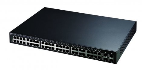 Zyxel GS2210-48HP | 44-Ports 10/100/1000 POE+ Layer 2 Managed Switch with 4x Combo Gigabit and 2x Gigabit SFP+ Ports