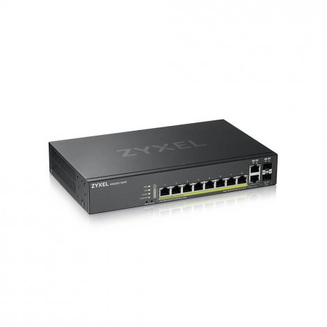 Zyxel GS2220-10HP-GB0101F | 8 x Ports PoE+ 1000Base-T + 2 SFP Ports L2 Managed 1U R-M GE Network Switch