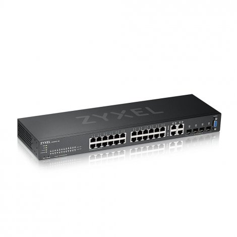 Zyxel GS2220-28-GB0101F | 24 x Ports 1000Base-T + 4 x SFP+ Ports L2 Managed 1U R-M GE Network Switch