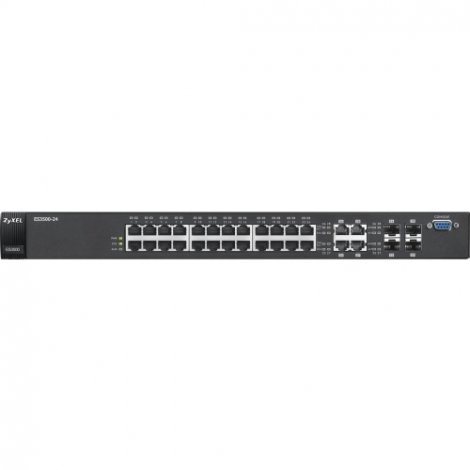 Zyxel MES3500-24DC | 24-Ports FE L2 Switch with 4GbE Combo Ports