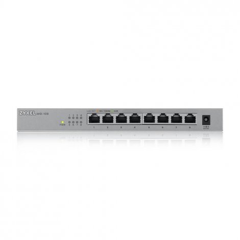 Zyxel MG-108-ZZ0101F | 8 x Ports 2.5GBase-T L2 Unmanaged Desktop FE Network Switch
