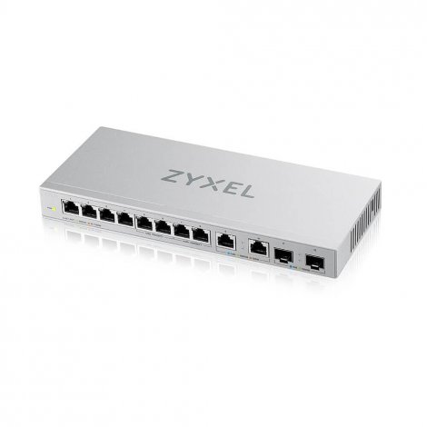 Zyxel XGS1010-12-ZZ0102F | 8 x Ports 1000Base-T + 2 x Ports 2.5GBase-X + 2 x SFP+ Ports L2 Unmanaged 1U R-M GE Network Switch