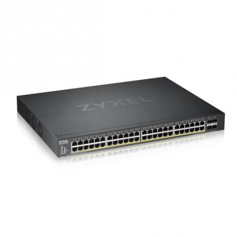 Zyxel XGS1930-52HP-GB0101F | 48 x Ports PoE+ 1000Base-T + 4 x SFP+ Ports 10Base-X L2 Managed 1U R-M GE Network Switch