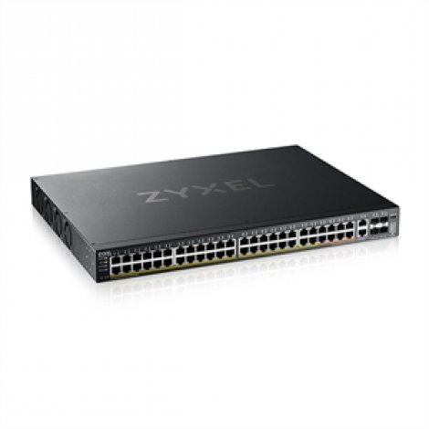 Zyxel XGS2220-54HP | 48-port GbE L3 Access PoE+ Switch with 6 10G Uplink (600 W)