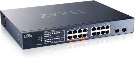 Zyxel XMG1915-18EP | 16 x Port 2.5GbE PoE++ + 2 x Ports SFP+ L2 Managed Smart Managed Switch