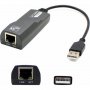 Addonics 0A36322-AO | 8 inch USB A to RJ-45 M/F Adapter