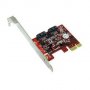 Addonics AD2SA6GPX1 | 2-port SATA PCI Express 2.0 x1 Controller 2 x 7-pin Serial ATA/600 Serial ATA Internal PCI Express 2.0 x1