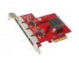 Addonics AD4ES6GPX4 | 4-Ports eSATA 6Gbps PCI Express 2.0 x4 Add-in Card Controller