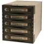 Addonics AE5RCS35NSA | SATA Hard Drive Enclosure Storage Enclosure 5 x 3.5 1/3H Front Accessible eSATA External Black Bezel