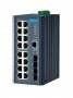 Advantech EKI-2720G-4F-AE | 16-Ports 1000Base-T + 4-Ports SFP L2 Unmanaged Gigabit Ethernet Industrial Switch
