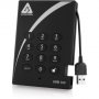 Apricorn A25-3PL256-S2000 | Aegis Padlock 2TB USB 3.0 (AES-256) External Solid State Drive (SSD)