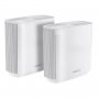 Asus 90IG0590-MO3A40 | ZenWiFi AX XT8 V2 AX6600 Wireless Tri-Band Cable Wi-Fi 6 Routers 2 Pack USB 3.1 Gen1 2.5G WAN AiMesh Tech White