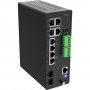 Axis 02621-001 | D8208-R 8 x Ports 1000Base-T RJ-45 PoE++ 2 x Ports 10GbE SFP+ WAN Managed Layer 2 Industrial Outdoor Switch