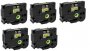 Brother HGES6515PK | Black on Yellow HGE Tape with Extra Strength Adhesive