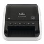 Brother QL-1110NWBC | Monochrome Label Print Desktop Direct Thermal Printer White, Glossy Black
