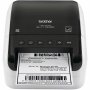 Brother QL1110NWBC | Monochrome Label Print Desktop Direct Thermal Printer White, Glossy Black