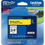 Brother TZE641 | P-Touch TZe Flat Surface Black Print on Yellow Laminated Tape