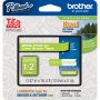Brother TZEMQG35 | P-Touch TZe White on Lime Green Laminated Tape