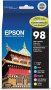 Epson T098120-BCS | 98 Claria Hi-Definition Ink High Capacity Black & Color Combo Pack