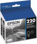 Epson T220120-D2 | 220 DURABrite Ultra Ink Standard Capacity Black Dual Cartridge Pack