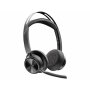 HP 9T9K0AA#AC3 | Poly Voyager Focus 2 Microsoft Teams Certified USBC-C Headset + USB-C/A Adapter