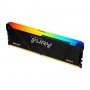 Kingston KF426C16BB2A/8 | FURY Beast RGB 8GB (1x8GB) DDR4-2666Mhz PC4-21300 Non-ECC Unbuffered CL16 288-pin DIMM 1.2V 1RX8 Memory Module