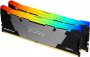 Kingston KF432C16RB2AK2/64 | FURY Renegade 64GB (2 x 32GB) Kit DDR4-3200Mhz PC4-25600 Non-ECC Unbuffered CL16 288-pin DIMM 1.35V Dual Rank Memory Module