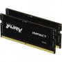 Kingston KF548S38IBK2-32 | FURY Impact 32GB Kit (2x16GB) DDR5-4800Mhz PC5-38400 Non-ECC Unbuffered CL38 SO-DIMM 1.1V Memory Module