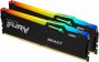 Kingston KF560C30BBEAK2-32 | FURY Beast RGB 32GB (2 x 16GB) DDR5-6000MHz PC5-48000 Non-ECC Unbuffered CL30 288-Pin DIMM 1.35V Memory
