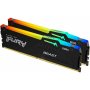 Kingston KF564C32BBEAK2-64 | 64GB (2 x 32GB) DDR5-6400MHz PC5-51200 Non-ECC Unbuffered CL32 288-Pin SDRAM 1.40V Dual-rank Memory Module