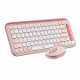 Logitech 920-013105 | POP ICON COMBO Bluetooth Keyboard and Mouse Combo Rose & Off-white