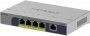 Netgear GS105PP-300NAS | 5 x Ports 1000Base-T Gigabit Ethernet Unmanaged PoE+ Switch
