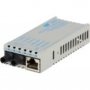 Omnitron 1101D-1-01 | miConverter PoE/PD 10/100 Ethernet Fiber Media Converter RJ45 ST Single-Mode 30km 1 x 10/100BASE-TX 1 x 100BASE-LX US AC & PoE Powered