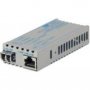 Omnitron 1226D-0-01 | miConverter PoE/PD 10/100/1000 Gigabit Ethernet Fiber Media Converter RJ45 LC Multimode 550m 1 x 10/100/1000BASE-T 1 x 1000BASE-SX US AC