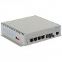 Omnitron 2821-1-14-9Z | Omni Converter 4-Ports 1000Base-T + 1-Ports 1000Base-LX L2 Managed Gigabit Ethernet Fiber Switch
