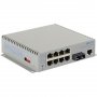 Omnitron 2823-2-18-9W | Omni Converter 8-Ports PoE+ 1000Base-T + 1-Ports 1000Base-X L2 Managed Wall Mountable Gigabit Ethernet Fiber Switch