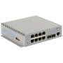 Omnitron 2839-0-28-1W | Omni Converter 8-Ports 1000Base-T + 2-Ports 1000Base-X L2 Managed DIN Rail-mountable Gigabit Ethernet Fiber Switch