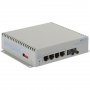 Omnitron 2861-1-14-1 | Omni Converter 4-Ports 1000Base-T + 1-Ports 1000Base-X L2 Managed Wall-Mountable Gigabit Ethernet Fiber Switch