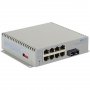 Omnitron 2862-0-18-9Z | Omni Converter 8-Ports 1000Base-T + 1-Ports 1000Base-X L2 Unmanaged DIN Rail-mountable Gigabit Ethernet Fiber Switch