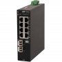 Omnitron 2881-1-18-2Z | RuggedNet 8-Ports 1000Base-T + 1-Ports 1000Base-SX L2 Unmanaged RM Ruggedized Industrial Gigabit Ethernet Fiber Switch