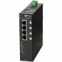 Omnitron 2887-1-24-2Z | RuggedNet 4-Ports 1000Base-T + 2-Ports 1000Base-X L2 Unmanaged Ruggedized Industrial Gigabit Ethernet Fiber Network Switch