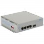Omnitron 3019-0-14-9Z | Omni Converter 4-Ports PoE 1000Base-T + 1-Ports 1000Base-X L2 Unmanaged Wall-Mountable Industrial Gigabit Ethernet Fiber Switch
