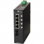 Omnitron 3201-1-14-2Z | RuggedNet 4-Ports PoE 1000Base-T + 1-Port 1000Base-X L2 Unmanaged RM Industrial Gigabit Ethernet Fiber Switch