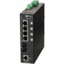 Omnitron 3301-1-14-2Z | RuggedNet 4-Ports PoE 1000Base-T + 1-Port 1000Base-X L2 Managed DIN Rail-Mountable Industrial Gigabit Ethernet Fiber Switch