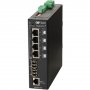 Omnitron 3307-1-24-2Z | RuggedNet 4-Ports PoE+ 1000Base-T + 2-Ports 1000Base-X L2 Unmanaged Industrial Gigabit Ethernet Fiber Switch