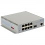 Omnitron 9539-0-18-9 | Omni Converter 8-Ports PoE+ 1000Base-T 1-Port 1000Base-X L2 Managed Gigabit Ethernet Fiber Switch