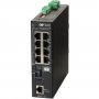 Omnitron 9551-1-18-2Z | RuggedNet 4-Ports PoE+ 1000Base-T + 1-Port 1000Base-X L2 Managed RM Industrial Gigabit Ethernet Fiber Switch